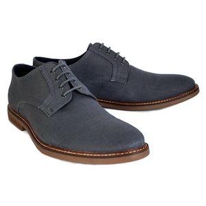 New Tommy bahama baird grey linen derby oxfords